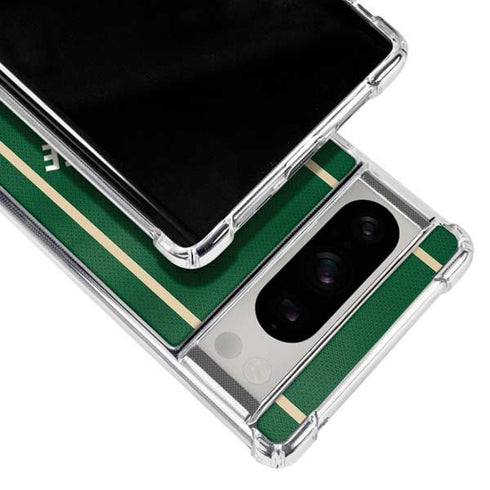 NBA Milwaukee Bucks Jersey Google Pixel 8 Pro Clear Case